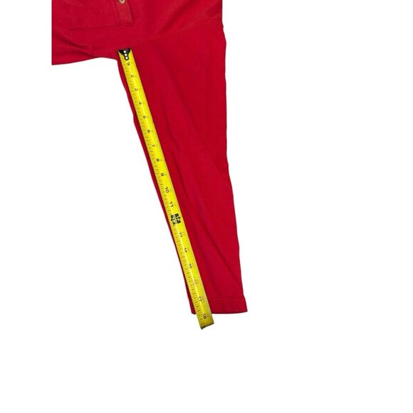 Vintage Air Express Women's Size Small Knit Pullover Red Henley - Picture 6 of 10